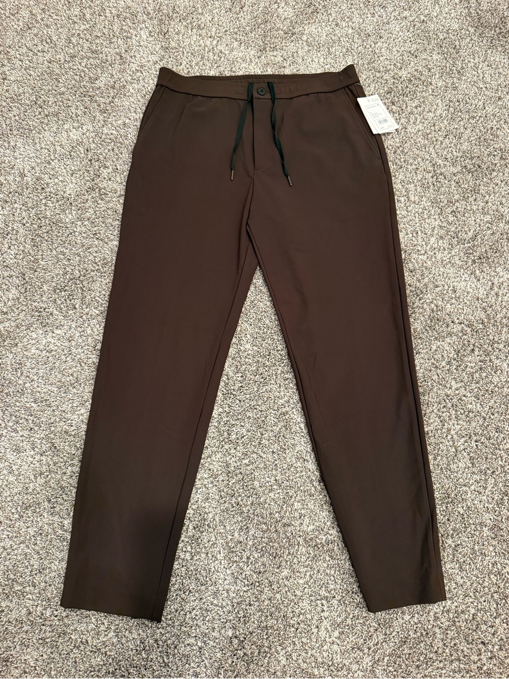 Theory Mayer Drawstring Precision Ponte Pants Mens 33 Light Mink NWT Stretch